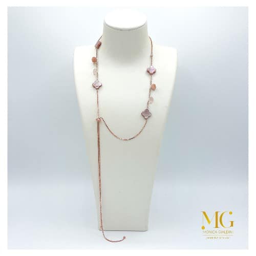 Collana sali e scendi rosati - immagine 2