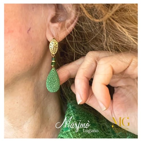 Orecchini Diopside - immagine 5